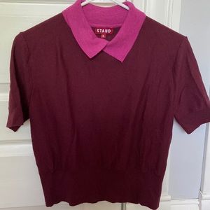 Staud collared blouse size M